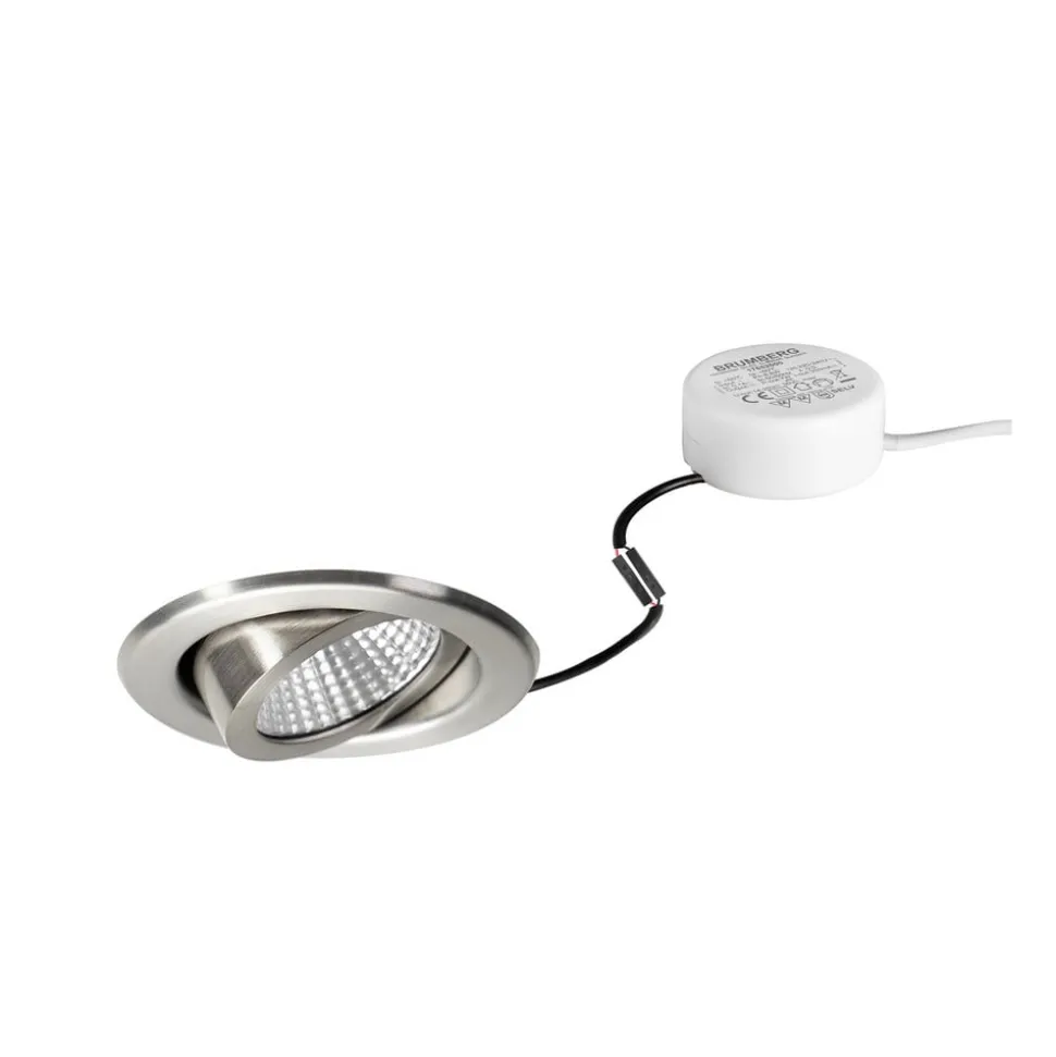 BRUMBERG LED-indbygningsspot BB09, RC, driver rund, stål