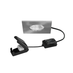 BRUMBERG LED-spot BB21 IP65 on/off-tilslutningsdåse mat nikkel