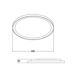 BRUMBERG loftlampe Sunny Midi, DALI, 3.000 K, hvid
