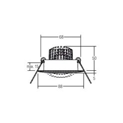 BRUMBERG Spot BB13 dim2warm RC-dim tilslutningsboks, krom