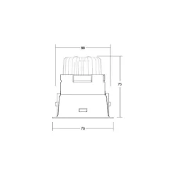 BRUMBERG Spot Binato DALI-dim-to-warm tilslutningsboks sort