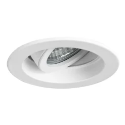 BRUMBERG Tirrel dyb GU10 indbygningsspot, rund, hvid