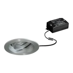 BRUMBERG Tirrel dyb LED indbygningsspot on/off, 830, rund, aluminium