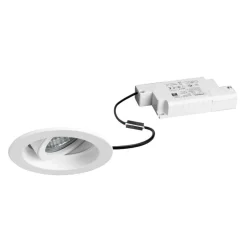 BRUMBERG Tirrel dyb LED indbygningsspot RC, 830, rund, hvid