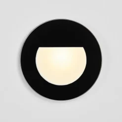 BRUMBERG Wall Kit68 lampe flad rund sort