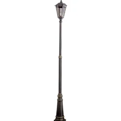 Brun lygtepæl Fabio, m. én lyskilde 211 cm
