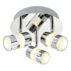 Bubbles LED-loftrondel, IP44, 3 lyskilder