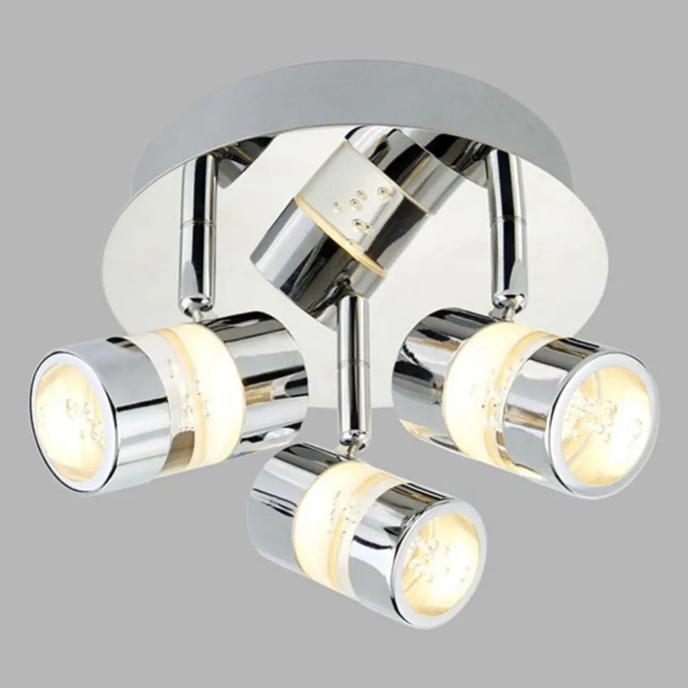 Bubbles LED-loftrondel, IP44, 3 lyskilder