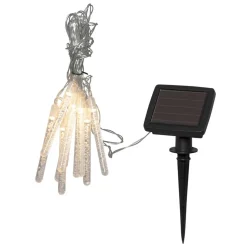 Bubbly LED-solcellelyskæde, 10 lyskilder, varmhvid