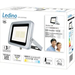 Buckow 100 LED-arbejdslampe i flad form