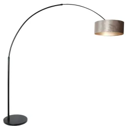 Bue-gulvlampe Sparkled Light sort/sølv