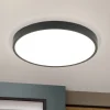 Bully LED-loftslampe i sort, 3.000 K, Ø28cm