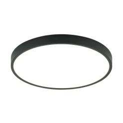 Bully LED-loftslampe i sort, 3.000 K, Ø28cm