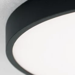 Bully LED-loftslampe i sort, 3.000 K, Ø28cm