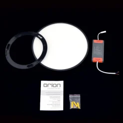 Bully LED-loftslampe i sort, 3.000 K, Ø28cm