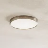 Bully LED-loftslampe, mat nikkel, Ø 24 cm