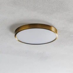 Bully LED-loftslampe med patina-look, Ø 24 cm