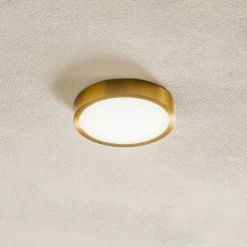 Bully LED-loftslampe med patina-look, Ø 14 cm