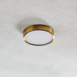 Bully LED-loftslampe med patina-look, Ø 14 cm