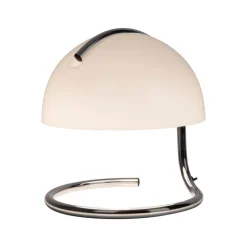 Burano bordlampe, hvid, højde 25 cm, glas/metal, E27