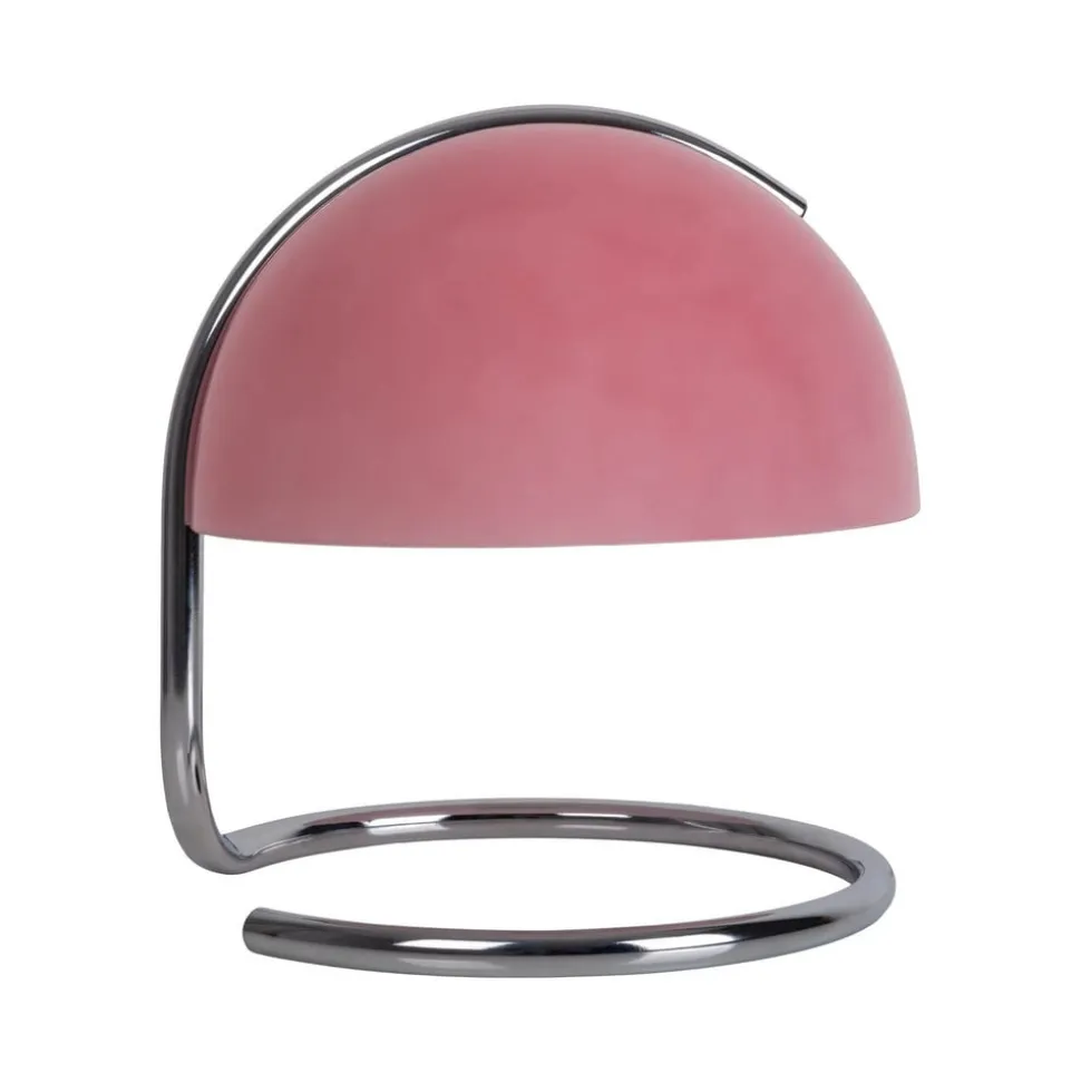 Burano bordlampe, pink, højde 25 cm, glas/metal, E27
