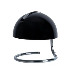 Burano bordlampe, sort, højde 25 cm, glas/metal, E27