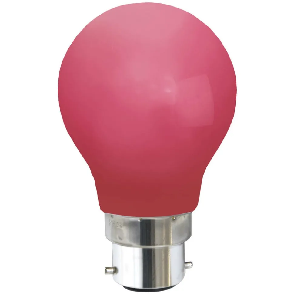 B22 0,9 W LED-pære, rød