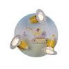 Byggepladsens gravemaskine loftlampe, gul, Ø 29 cm, 3 lyskilder