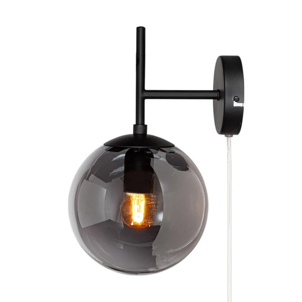 By Rydéns Boyle væglampe med ledning, Ø 32 cm