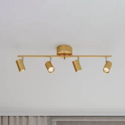 By Rydéns Correct loftspot, 4 lyskilder, mat guld