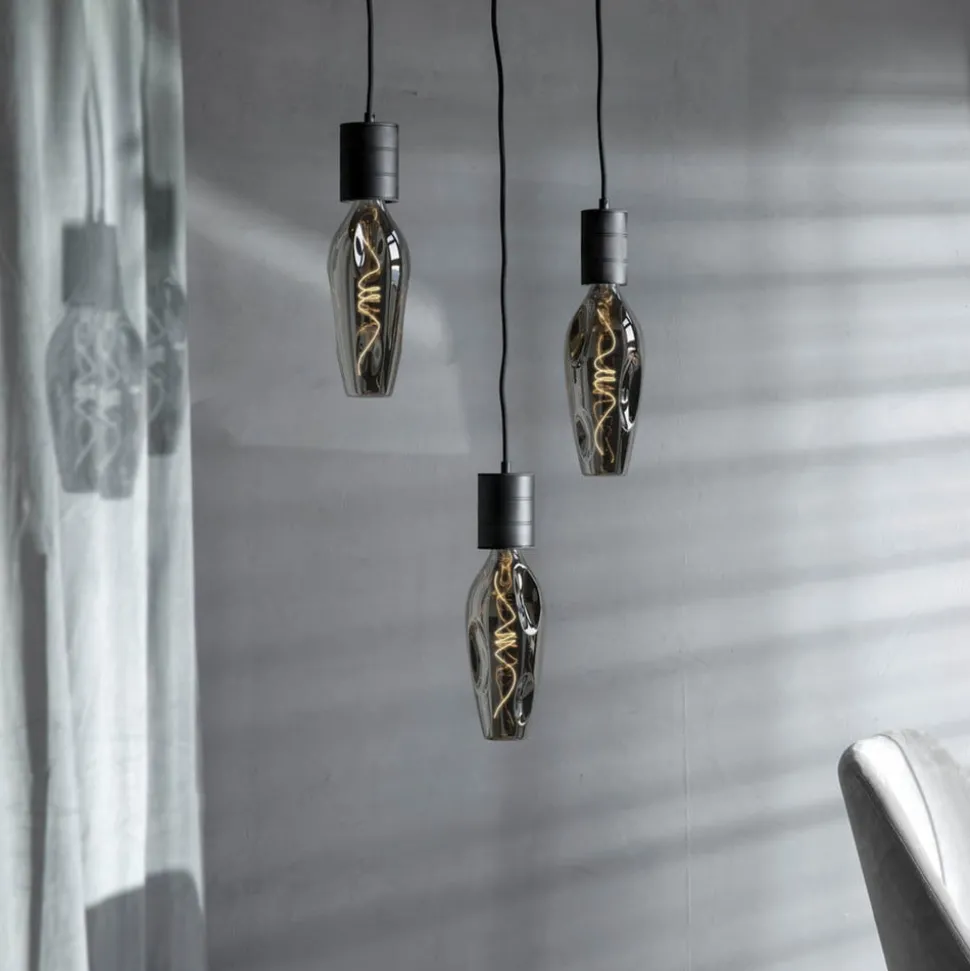 Calex Barcelona LED-pære E27 4 W 1.800 K dim titan