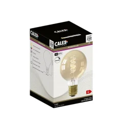 Calex E27 G80 3,8W LED-filament Flex 821 guld dim