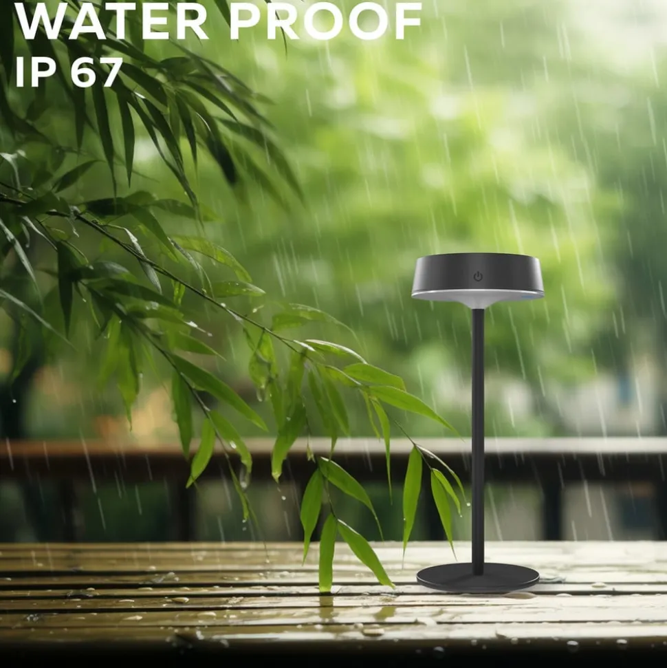 Calex LED-bordlampe Parma, dæmpbar, sort