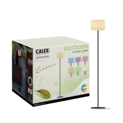Calex LED-solcellegulvlampe, IP44, trækafbryder