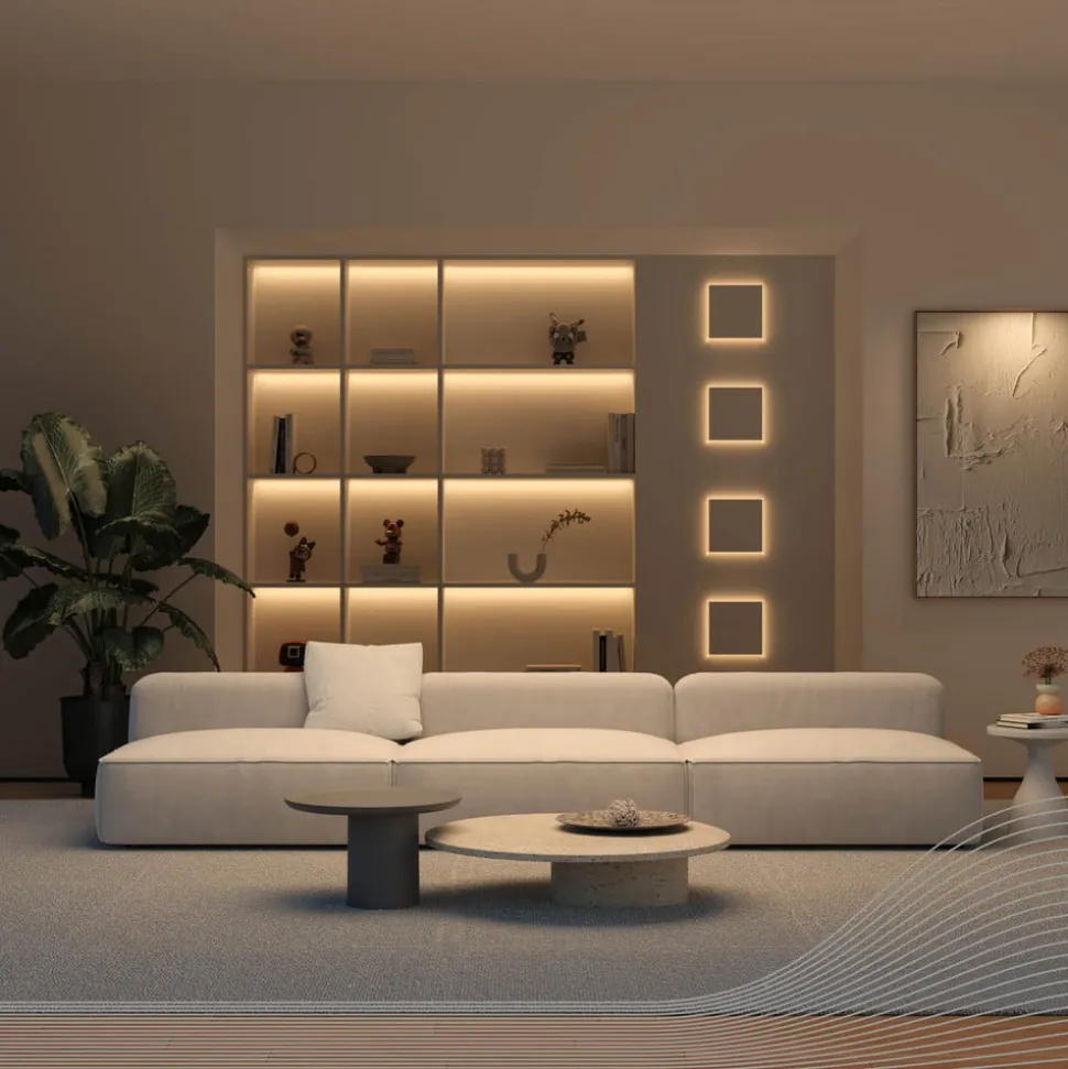 Calex LED-strip Vibey, længde 2 m, stik, fjernbetjening, CCT