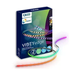 Calex LED-strip Vibey, længde 2 m, USB, fjernbetjening, RGBIC, CCT