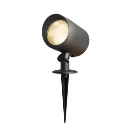 Calex LED udendørs spotlight, jordspyd, stik, sort, 2.700 K