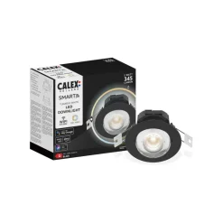Calex Smart downlight Forsænket loftlampe, sort