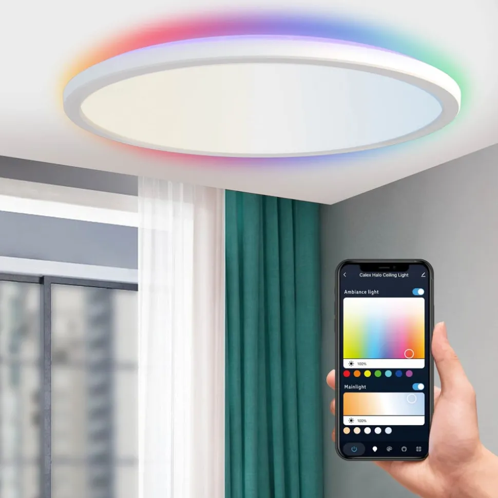 Calex Smart Halo LED loftlampe, Ø 40 cm