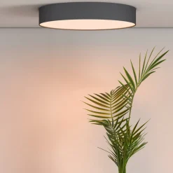 Calex Smart LED-loftlampe Fabric, Ø 30 cm, RGBW, dæmpbar