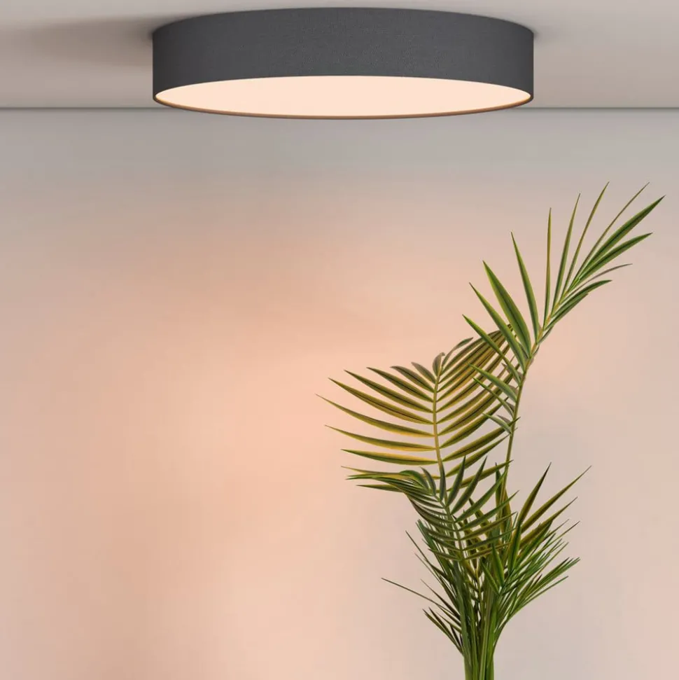 Calex Smart LED-loftlampe Fabric, Ø 30 cm, RGBW, dæmpbar