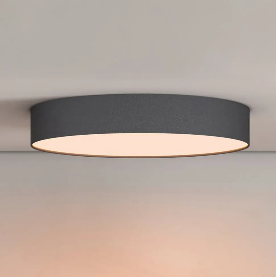 Calex Smart LED-loftlampe Fabric, Ø 30 cm, RGBW, dæmpbar