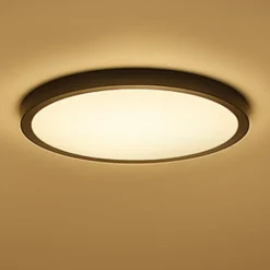 Calex Smart LED-loftlampe HALO Ø 40 cm sort IP54 RGB CCT