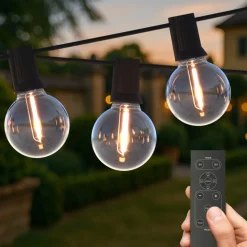 Calex Solar-LED-lyskæde Vista, længde 20 meter, IP44