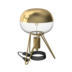 Calex Tripod bordlampe, guld