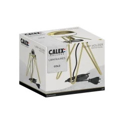 Calex Tripod bordlampe, guld
