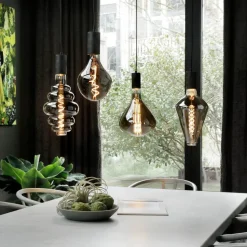 Calex Vienna LED-pære E27 6 W dim 1.800 K titan