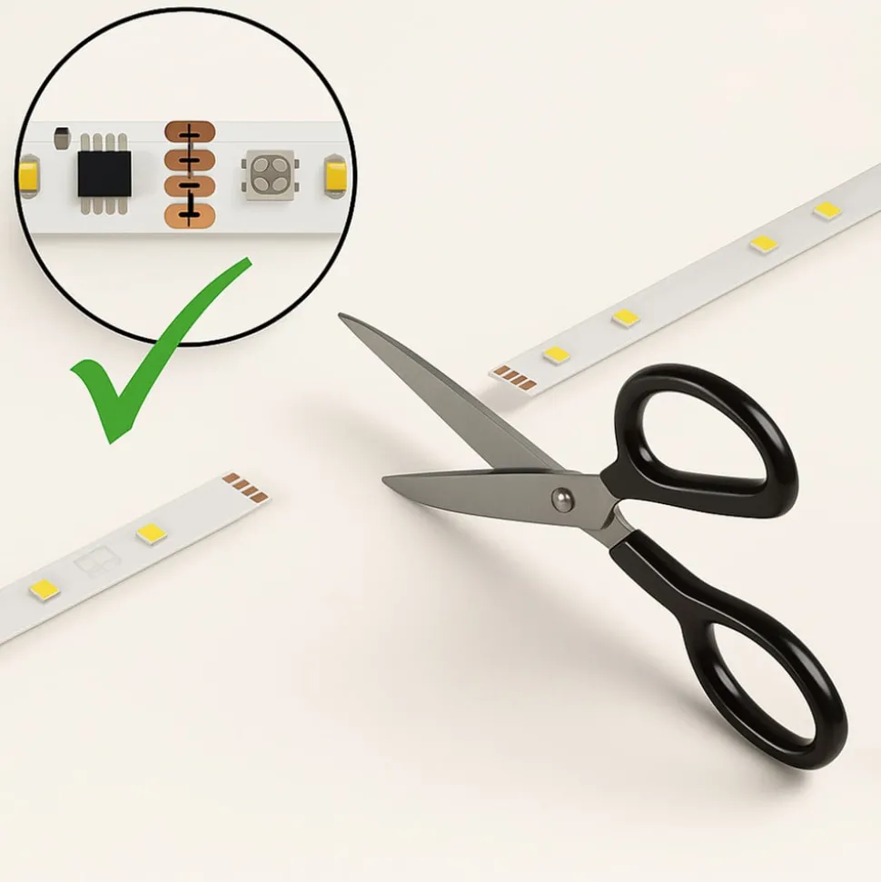 Calex Vista LED-strip, længde 20 m, RGB, CCT fjernbetjening