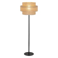 Calisto gulvlampe, jute, cylinder, naturbrun, højde 155 cm