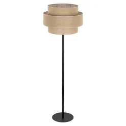 Calisto gulvlampe, jute, cylinder, naturbrun, højde 155 cm
